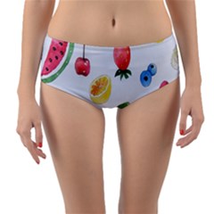 Hd-wallpaper-b 012 Reversible Mid-waist Bikini Bottoms by nate14shop