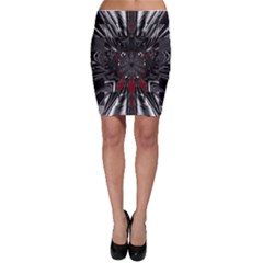 Abstract-artwork-art-fractal Bodycon Skirt by Sudhe