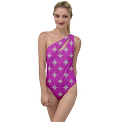 Star-pattern-b 001 To One Side Swimsuit by nate14shop