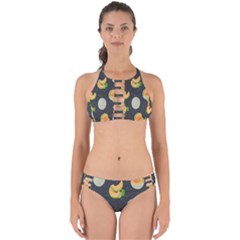 Melon-whole-slice-seamless-pattern Perfectly Cut Out Bikini Set by nate14shop