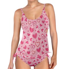 Scattered-love-cherry-blossom-background-seamless-pattern Tankini Set by nate14shop