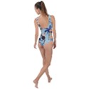 Tropical-leaves-seamless-pattern-with-monkey Side Cut Out Swimsuit View2