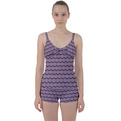 House-roof Tie Front Two Piece Tankini by nate14shop