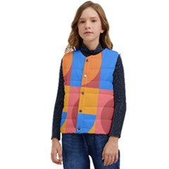 Geometric Series  Kid s Short Button Up Puffer Vest	 by Sobalvarro