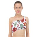 Pngtree-watercolor-christmas-pattern-background Spliced Up Bikini Top  View1
