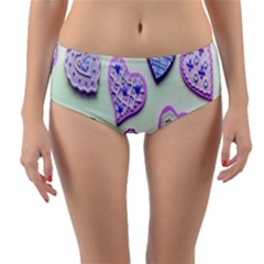 Happybirthday-love Reversible Mid-waist Bikini Bottoms by nate14shop