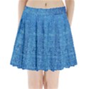 Jeans Blue  Pleated Mini Skirt View1
