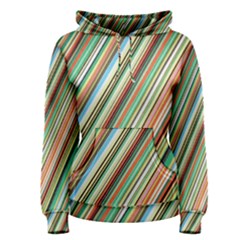 Stripe-colorful-cloth Women s Pullover Hoodie by nate14shop