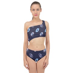 Eyes Evil Eye Blue Pattern Design Spliced Up Two Piece Swimsuit by artworkshop