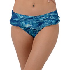 Surface Abstract  Frill Bikini Bottom