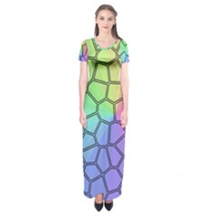 Comb-the Sun Short Sleeve Maxi Dress by nate14shop