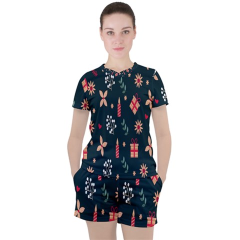 Christmas-birthday Gifts Women s Tee And Shorts Set by nate14shop