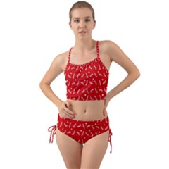 Christmas Pattern,love Red Mini Tank Bikini Set by nate14shop