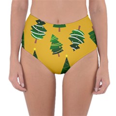 Christmas Tree,yellow Reversible High-waist Bikini Bottoms by nate14shop