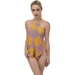 Pattern Box Go With The Flow One Piece Swimsuit by nate14shop