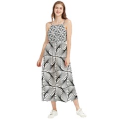 Abstract-gray Boho Sleeveless Summer Dress by nateshop