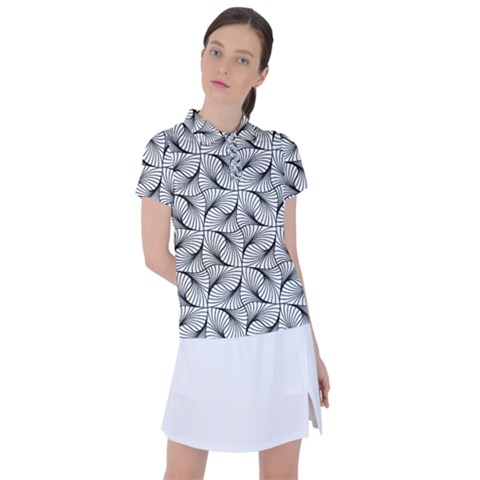 Abstract-gray Women s Polo Tee by nateshop