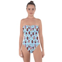 Cupcake Tie Back One Piece Swimsuit by nateshop