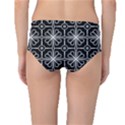 Seamless-pattern Black Mid-Waist Bikini Bottoms View2
