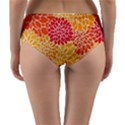 Background Colorful Floral Reversible Mid-Waist Bikini Bottoms View2