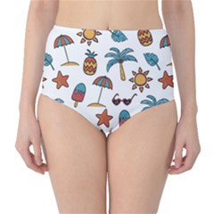 Summer Classic High-waist Bikini Bottoms