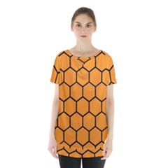 Honeycomb Skirt Hem Sports Top