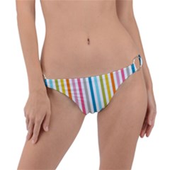 Stripes Ring Detail Bikini Bottom by nateshop