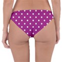 Polka-dots-purple White Reversible Hipster Bikini Bottoms View4