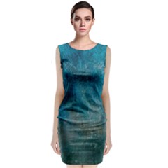 Background-abstrac Sleeveless Velvet Midi Dress