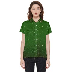 Background-star -green Short Sleeve Pocket Shirt by nateshop