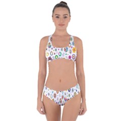  Background Chromatic Colorful Criss Cross Bikini Set
