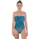  Pattern Design Texture Tie Back One Piece Swimsuit View1