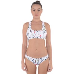 Watercolor-fruit Cross Back Hipster Bikini Set by nateshop