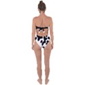 Cow Pattern Tie Back One Piece Swimsuit View2