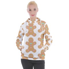 Happy Birthday Pattern Christmas Biscuits Pastries Women s Hooded Pullover by artworkshop