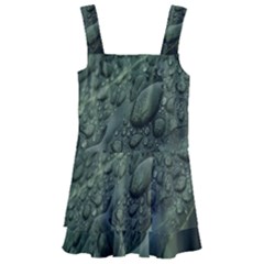 Leaves Water Drops Green  Kids  Layered Skirt Swimsuit by artworkshop