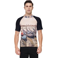 Black Several Boats - Colorful Italy  Men s Short Sleeve Rash Guard by ConteMonfrey