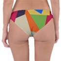 Illustration Colored Paper Abstract Background Reversible Hipster Bikini Bottoms View2