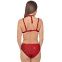 Stars-red Chrismast Double Strap Halter Bikini Set View2