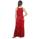 Stars-red Chrismast Sleeveless Velour Maxi Dress View2