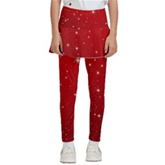 Stars-red Chrismast Kids  Skirted Pants by nateshop