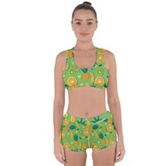 Fruit Tropical Pattern Design Art Racerback Boyleg Bikini Set by danenraven