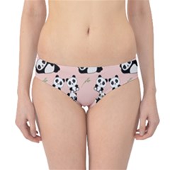Pattern Panda Bear Hipster Bikini Bottoms by danenraven