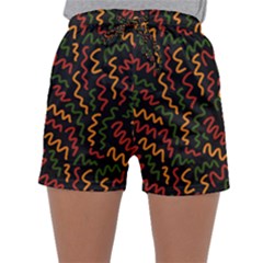 African Abstract  Sleepwear Shorts by ConteMonfrey