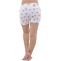 Small Cute Hearts Lightweight Velour Yoga Shorts View4