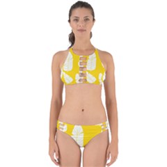 Yellow Banana Leaves Perfectly Cut Out Bikini Set by ConteMonfrey
