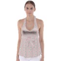 Pink Spring Blossom Babydoll Tankini Top View1