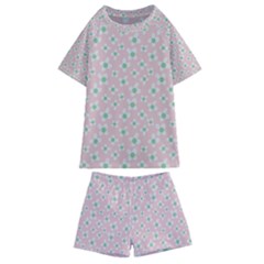 Pink Spring Blossom Kids  Swim Tee And Shorts Set by ConteMonfrey