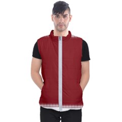 Christmas Red Graphic Men s Puffer Vest by artworkshop