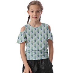 Cuteness Overload Of Cactus!  Kids  Butterfly Cutout Tee by ConteMonfrey